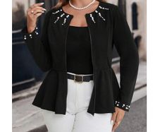 BNWT Stunning Black Peplum Jacket size 20