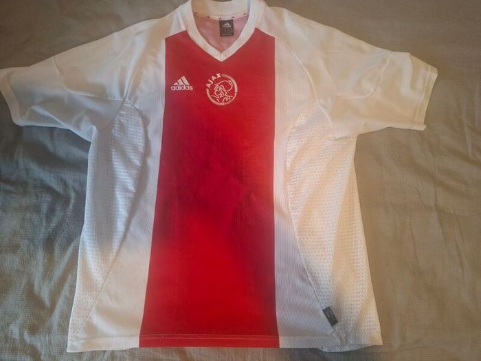 Official Vintage Adidas Ajax Amsterdam home jersey from the 2002-2004 era