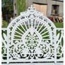 Bench Cast Iron Crown White CH 722 W Image 2