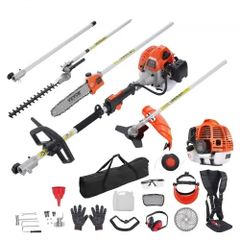 52CC 6-in-1 Multi-Functional Trimming Tools, Gas Hedge Trimmer, Weed Eater, String Trimmer, Brush Cutter, Edger,