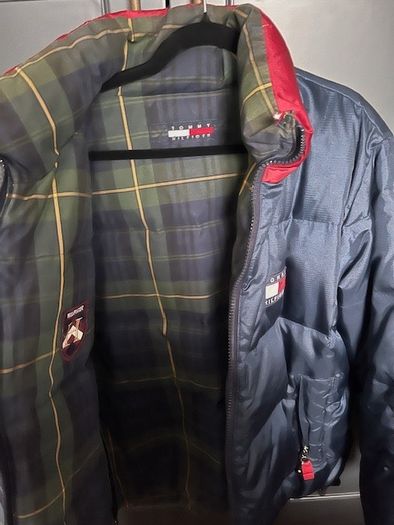 Vintage 1990s Tommy Hilfiger Reversible Down Puffer Coat
