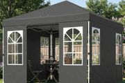 Pop-up Folding Gazebo 3x3m Waterproof One-Button Setup, UV 50+