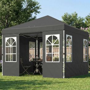 Pop-up Folding Gazebo 3x3m Waterproof One-Button Setup, UV 50+