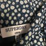 Brand new superdry navy ditsy print pleated midi skirt Image 3