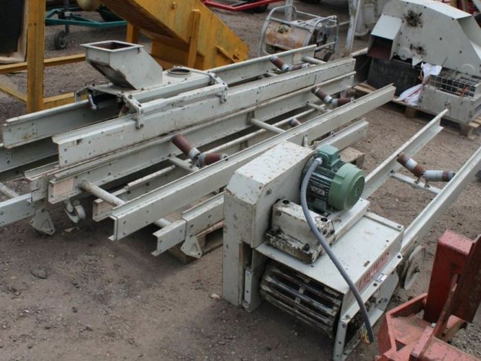 law dennis 16.7m rubber belt grain conveyor