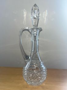 vintage Galway Crystal Claret Decanter