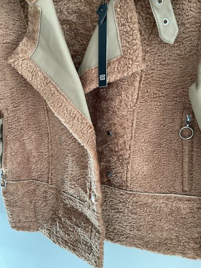 jacket  Bnwt size small baloot brand biker style tan jacket
