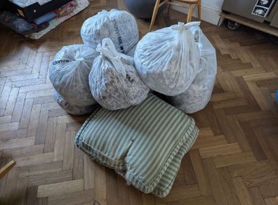 Upholstery feathers