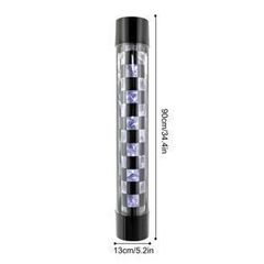 34.4" Barber Shop Led Checked Style Pole Light - Free Delivery Or Pick Up In Store