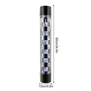 34.4" Barber Shop Led Checked Style Pole Light - Free Delivery Or Pick Up In Store