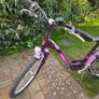 24" Purple Style Bike with Rack and Mudguards Image 2