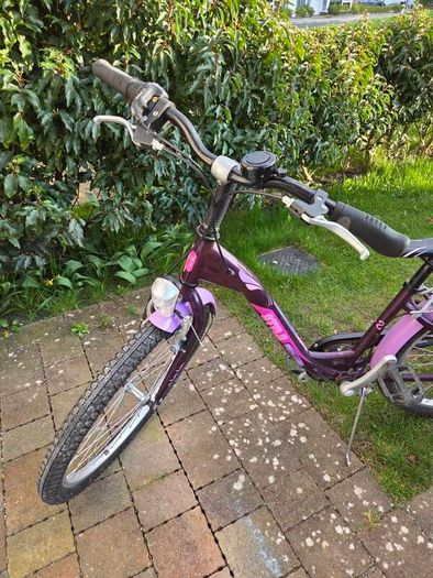 24" Purple Style Bike with Rack and Mudguards