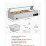Buffet Food Warmer Stainless Steel 4 Pans with Glass Shield Commercial Countertop Bain Marie 220v Image 2