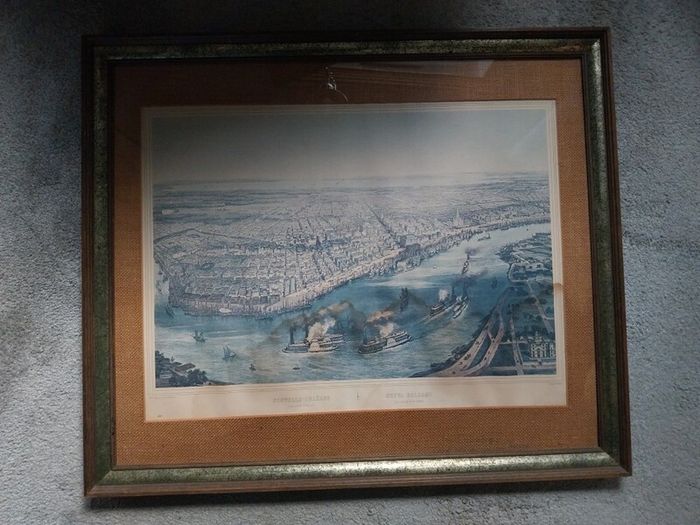 Vintage artwork and frames