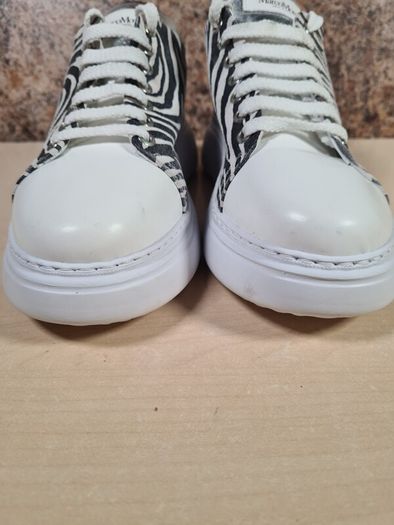 Womens Marco Moreo Zebra Print Platform Trainers Runners Size Uk 5.5 Eu 38.5 Please Read Description (AT1)