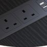 Corner Desk with Drawers, L Shaped Computer Desk, 135 x 100 cm, Black  Reversible Office Desk with Power Outlets & USB Ports, PC Work Desk with Storage, Host Stand & Hooks, Home Office and Gaming Image 5