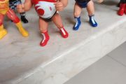 Vintage 1992 90s Hasbro WWF Wrestling  Series  3 Earthquake  &amp; Typhoo Figures. (2)