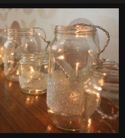 Magical Lights in a Jar - great alternative to table lamps - nice gift
