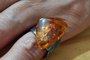 Sterling Silver Ring - Size K - Stamped for Silver (S15)