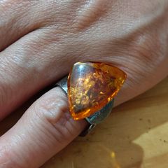 Sterling Silver Ring - Size K - Stamped for Silver (S15)