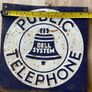 Vintage metal public telephone sign Image 2