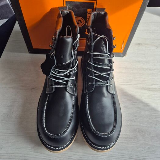 SL-Saint, Men's Leather  Moc Toe Boots, UK12 EU47