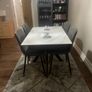 Dining Room Table & 6 Chairs Extendable ( Italian) Mint Condition Image 3