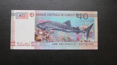 Djibouti 2017. francs.40th Anniversary of Independance.1977-2017.