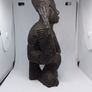 Pair of Vintage Handcarved Wooden African Tribal Figures ( Male ) Image 8