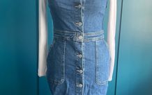 Monki denim dungaree dress. Size 8