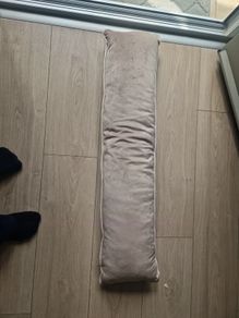 Draught excluder - beige velvet