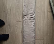 Draught excluder - beige velvet