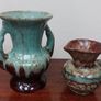 A Wonderful Curated Selection of Two Mid Century West German, German, Foreign Pottery Vases and Jugs for Sale as a Collection, by Scheurich Keramik Image 2