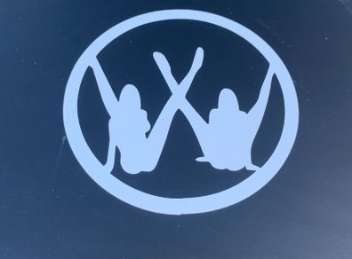 VW Sexy logo Golf Passat T4 T5 Jetta 30cm x 30cm