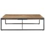 Coffee Table 140x140x40 cm Rough Mango Wood Image 3