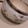 Antique Shorter & Son Staffordshire 7" hand painted Ceramic Ducks Bowl with Silver Rim Image 6