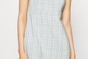 Hollister Green Plaid Mini Dress