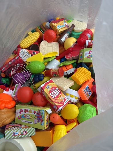 kitchen toys, fruit veg and gadgets