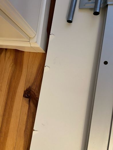 IKEA ELGA Wardrobe with glass sliding doors