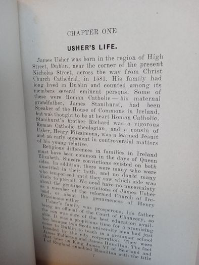 An Account of Archbishop James Ussher 1581-1656 by N. d. Emerson (HQ717)