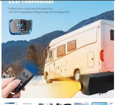12V Diesel Air Heater for Campervan, Caravan & RV