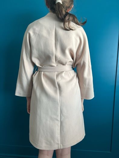 Top shop wrap cream coat. Size 8