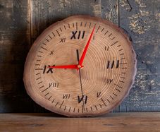 Wooden Rustic Clock