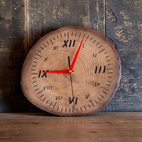 Wooden Rustic Clock