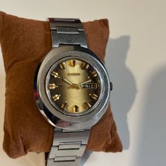 1970s Vintage Mechanical Automatic Day Date Citizen Tiger Eye Watch