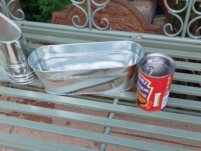 5 Metal Garden containers