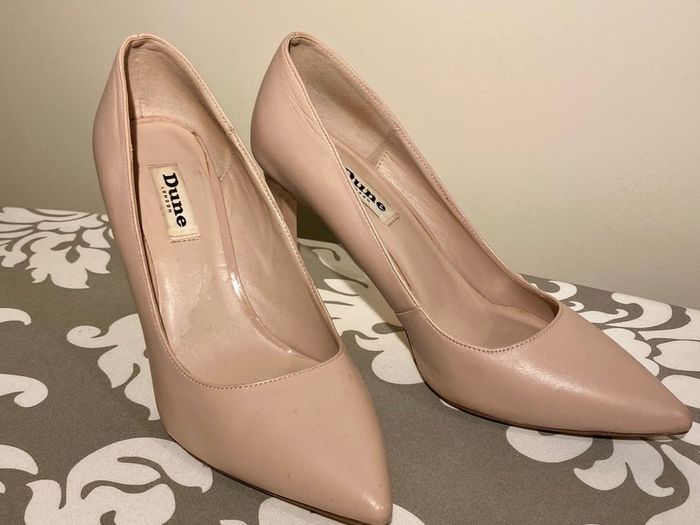 High heels in rose / nude, size 5 / 38