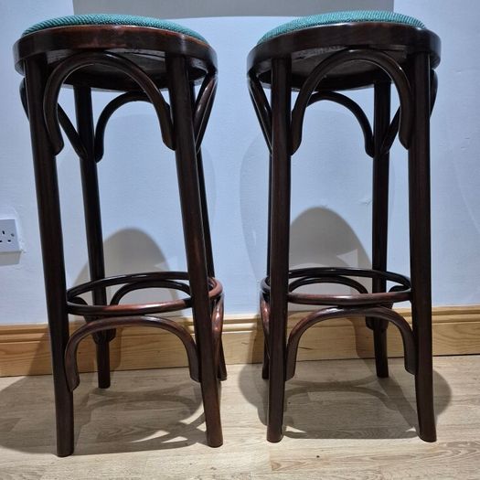 Pair of Vintage Bentwood Bar Stools