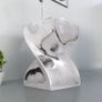 Stool/Side Table Twisted Shape Aluminium Silver Image 6