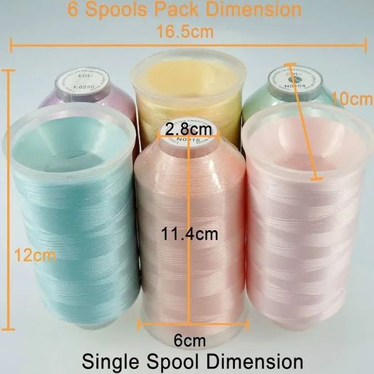 Brand New brothread 6 piece Pastel Colors.